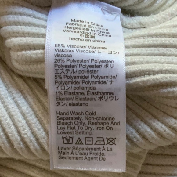 J. Crew White Crew Ribbed Knit Sweater Size XL - Picture 7 of 8